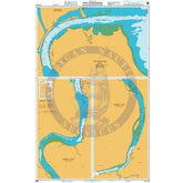 British Admiralty Nautical Chart AUS242: Australia - East Coast - Queensland - Port Bundaberg including Burnett River